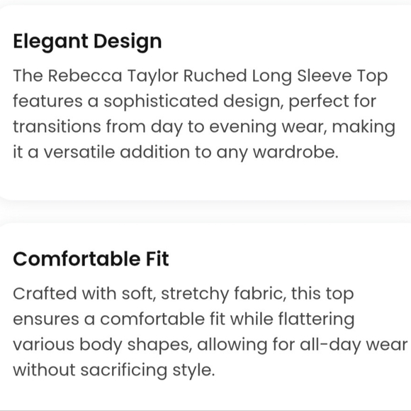 REBECCA TAYLOR Ruched Long Sleeve Top in Soft Blush - Picture 13 of 14